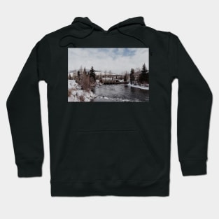 winter in the mountains Hoodie